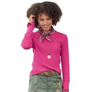 Sundance Magenta Pink Long Sleeve Waffle Knit Thermal Size Petite Small